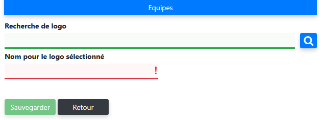 Rechercher dans les logos d’équipe partagés
