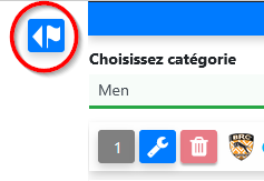 Bouton pour ouvrir les drapeaux des équipes